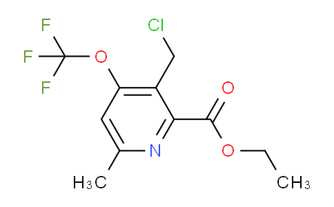 Ethyl 3-(chloromethyl)-6-methyl-4-(trifluoromethoxy)pyridine-2-carboxylate
