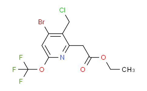AM20043 | 1804545-49-0 | Ethyl 4-bromo-3-(chloromethyl)-6-(trifluoromethoxy)pyridine-2-acetate