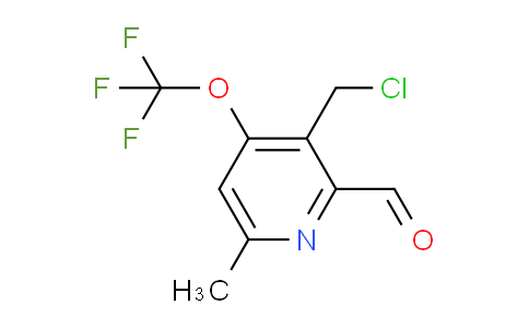 3-(Chloromethyl)-6-methyl-4-(trifluoromethoxy)pyridine-2-carboxaldehyde