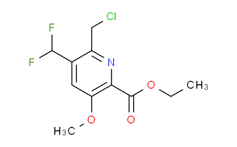 Ethyl 2-(chloromethyl)-3-(difluoromethyl)-5-methoxypyridine-6-carboxylate