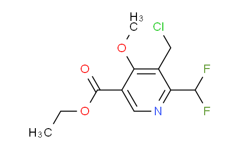 Ethyl 3-(chloromethyl)-2-(difluoromethyl)-4-methoxypyridine-5-carboxylate
