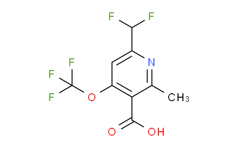 6-(Difluoromethyl)-2-methyl-4-(trifluoromethoxy)pyridine-3-carboxylic acid