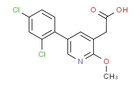 5-(2,4-Dichlorophenyl)-2-methoxypyridine-3-acetic acid