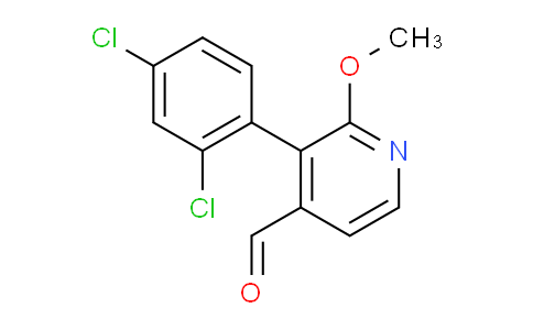 3-(2,4-Dichlorophenyl)-2-methoxyisonicotinaldehyde