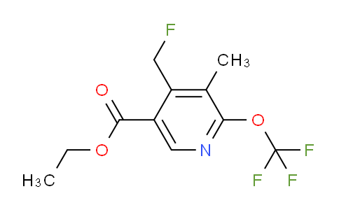 Ethyl 4-(fluoromethyl)-3-methyl-2-(trifluoromethoxy)pyridine-5-carboxylate