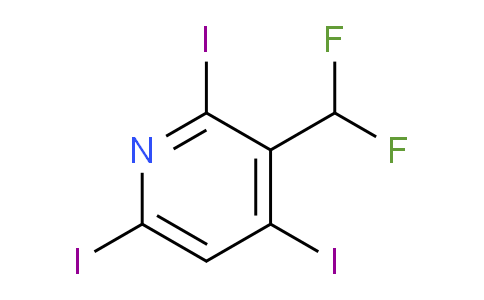 3-(Difluoromethyl)-2,4,6-triiodopyridine