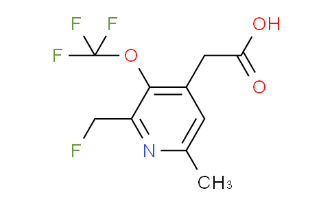 2-(Fluoromethyl)-6-methyl-3-(trifluoromethoxy)pyridine-4-acetic acid