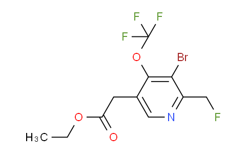 AM20075 | 1806081-56-0 | Ethyl 3-bromo-2-(fluoromethyl)-4-(trifluoromethoxy)pyridine-5-acetate