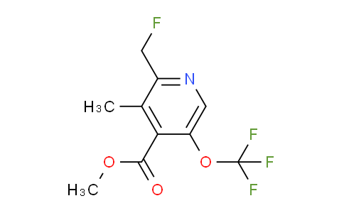 Methyl 2-(fluoromethyl)-3-methyl-5-(trifluoromethoxy)pyridine-4-carboxylate