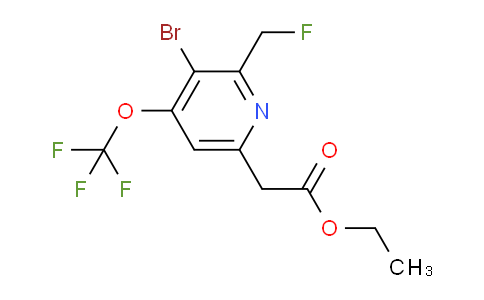 AM20076 | 1804452-74-1 | Ethyl 3-bromo-2-(fluoromethyl)-4-(trifluoromethoxy)pyridine-6-acetate