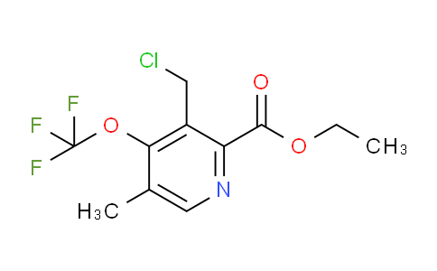 Ethyl 3-(chloromethyl)-5-methyl-4-(trifluoromethoxy)pyridine-2-carboxylate