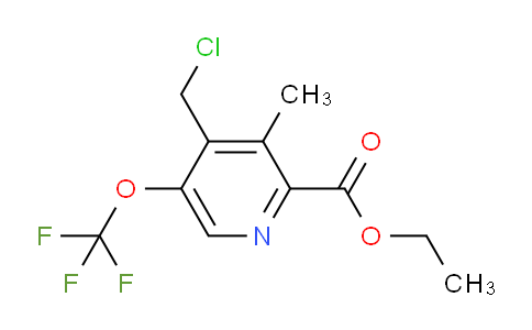 AM200869 | 1361770-90-2 | Ethyl 4-(chloromethyl)-3-methyl-5-(trifluoromethoxy)pyridine-2-carboxylate