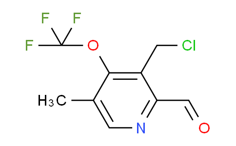3-(Chloromethyl)-5-methyl-4-(trifluoromethoxy)pyridine-2-carboxaldehyde