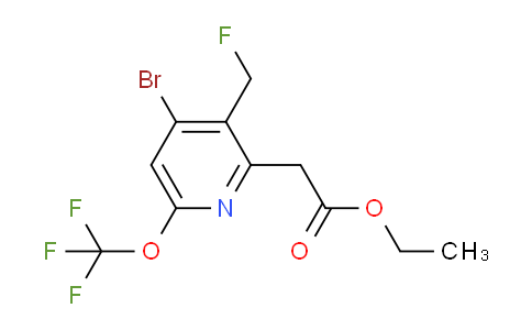 AM20103 | 1806220-75-6 | Ethyl 4-bromo-3-(fluoromethyl)-6-(trifluoromethoxy)pyridine-2-acetate