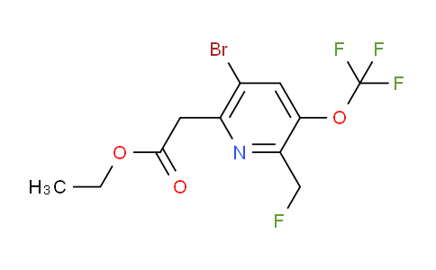 AM20106 | 1803685-72-4 | Ethyl 5-bromo-2-(fluoromethyl)-3-(trifluoromethoxy)pyridine-6-acetate
