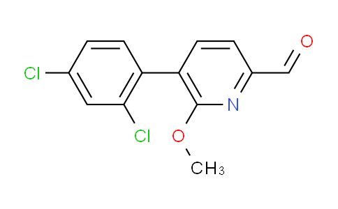5-(2,4-Dichlorophenyl)-6-methoxypicolinaldehyde