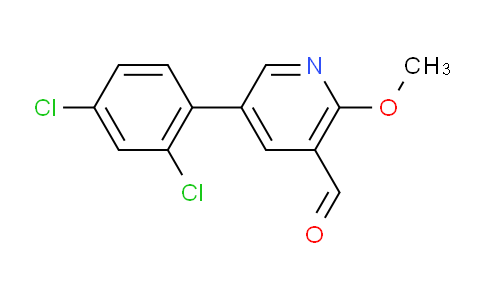5-(2,4-Dichlorophenyl)-2-methoxynicotinaldehyde