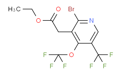 Ethyl 2-bromo-4-(trifluoromethoxy)-5-(trifluoromethyl)pyridine-3-acetate