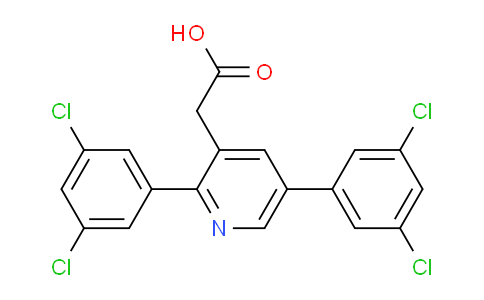 2,5-Bis(3,5-dichlorophenyl)pyridine-3-acetic acid