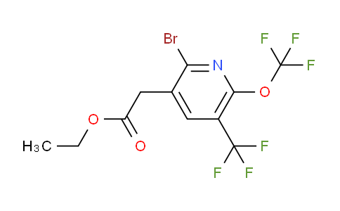 AM20133 | 1804750-72-8 | Ethyl 2-bromo-6-(trifluoromethoxy)-5-(trifluoromethyl)pyridine-3-acetate