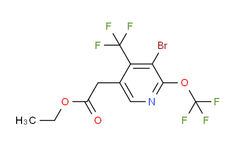 AM20135 | 1806126-21-5 | Ethyl 3-bromo-2-(trifluoromethoxy)-4-(trifluoromethyl)pyridine-5-acetate