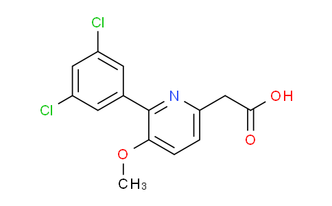 2-(3,5-Dichlorophenyl)-3-methoxypyridine-6-acetic acid