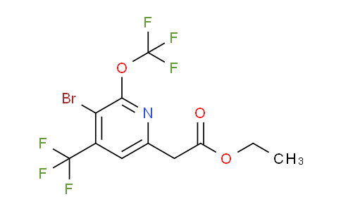AM20136 | 1804728-36-6 | Ethyl 3-bromo-2-(trifluoromethoxy)-4-(trifluoromethyl)pyridine-6-acetate