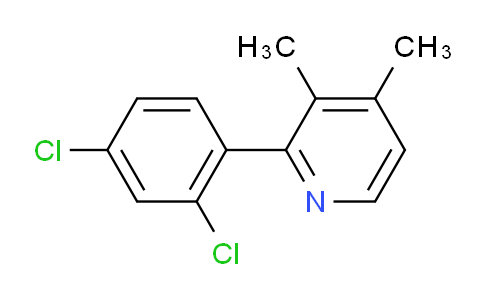 2-(2,4-Dichlorophenyl)-3,4-dimethylpyridine