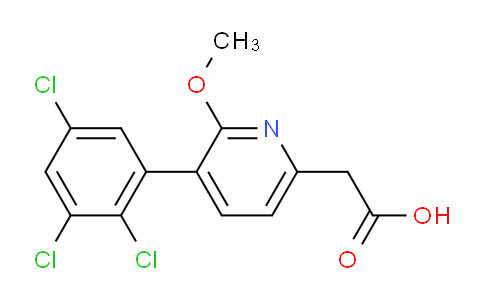 2-Methoxy-3-(2,3,5-trichlorophenyl)pyridine-6-acetic acid