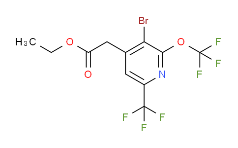 AM20139 | 1806078-68-1 | Ethyl 3-bromo-2-(trifluoromethoxy)-6-(trifluoromethyl)pyridine-4-acetate