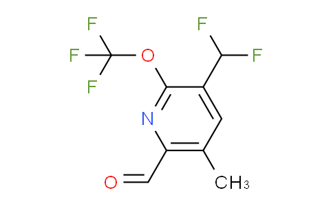 3-(Difluoromethyl)-5-methyl-2-(trifluoromethoxy)pyridine-6-carboxaldehyde
