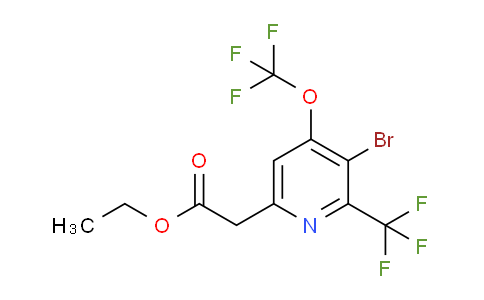 AM20142 | 1803913-29-2 | Ethyl 3-bromo-4-(trifluoromethoxy)-2-(trifluoromethyl)pyridine-6-acetate