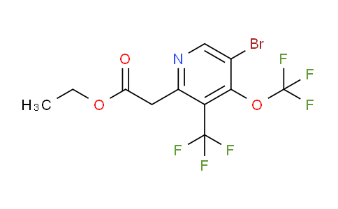 AM20144 | 1804750-73-9 | Ethyl 5-bromo-4-(trifluoromethoxy)-3-(trifluoromethyl)pyridine-2-acetate