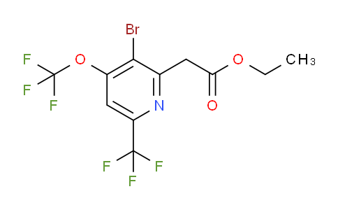AM20145 | 1806126-27-1 | Ethyl 3-bromo-4-(trifluoromethoxy)-6-(trifluoromethyl)pyridine-2-acetate