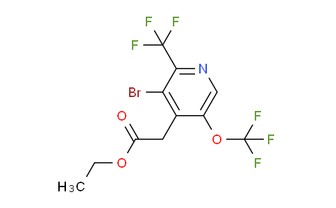AM20147 | 1806172-43-9 | Ethyl 3-bromo-5-(trifluoromethoxy)-2-(trifluoromethyl)pyridine-4-acetate