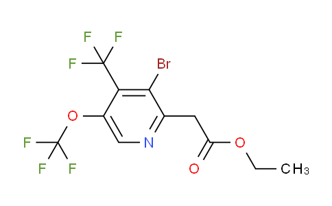 AM20149 | 1804545-83-2 | Ethyl 3-bromo-5-(trifluoromethoxy)-4-(trifluoromethyl)pyridine-2-acetate
