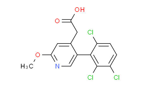 2-Methoxy-5-(2,3,6-trichlorophenyl)pyridine-4-acetic acid