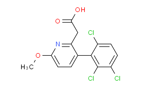 AM201501 | 1361665-83-9 | 6-Methoxy-3-(2,3,6-trichlorophenyl)pyridine-2-acetic acid