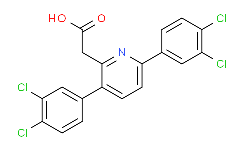 3,6-Bis(3,4-dichlorophenyl)pyridine-2-acetic acid