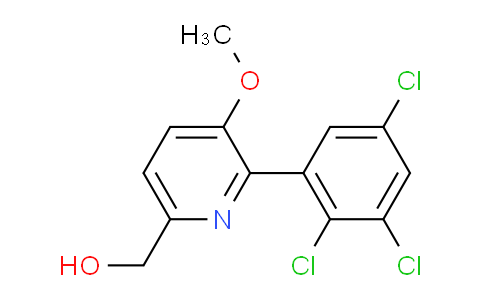 3-Methoxy-2-(2,3,5-trichlorophenyl)pyridine-6-methanol