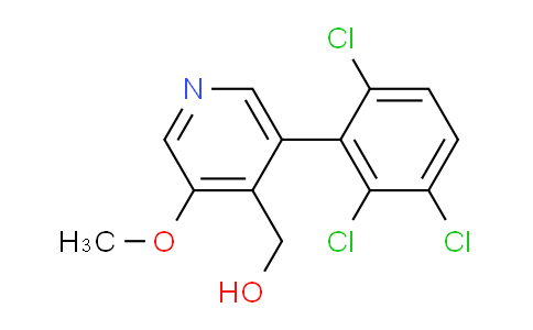 3-Methoxy-5-(2,3,6-trichlorophenyl)pyridine-4-methanol