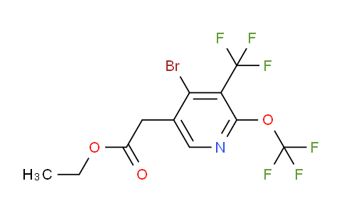 AM20153 | 1806078-78-3 | Ethyl 4-bromo-2-(trifluoromethoxy)-3-(trifluoromethyl)pyridine-5-acetate