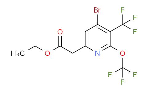 AM20154 | 1806078-83-0 | Ethyl 4-bromo-2-(trifluoromethoxy)-3-(trifluoromethyl)pyridine-6-acetate