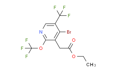 Ethyl 4-bromo-2-(trifluoromethoxy)-5-(trifluoromethyl)pyridine-3-acetate