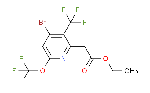AM20156 | 1806239-23-5 | Ethyl 4-bromo-6-(trifluoromethoxy)-3-(trifluoromethyl)pyridine-2-acetate