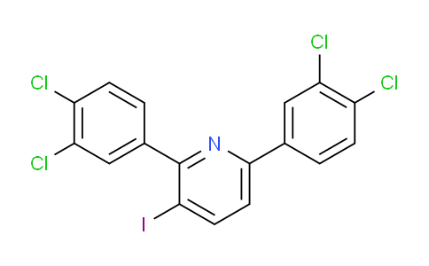2,6-Bis(3,4-dichlorophenyl)-3-iodopyridine
