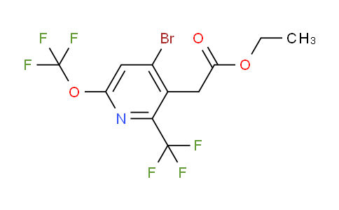 AM20158 | 1806126-37-3 | Ethyl 4-bromo-6-(trifluoromethoxy)-2-(trifluoromethyl)pyridine-3-acetate