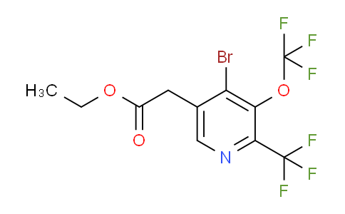 AM20159 | 1804614-93-4 | Ethyl 4-bromo-3-(trifluoromethoxy)-2-(trifluoromethyl)pyridine-5-acetate