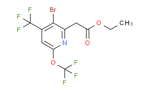 AM20168 | 1804614-99-0 | Ethyl 3-bromo-6-(trifluoromethoxy)-4-(trifluoromethyl)pyridine-2-acetate