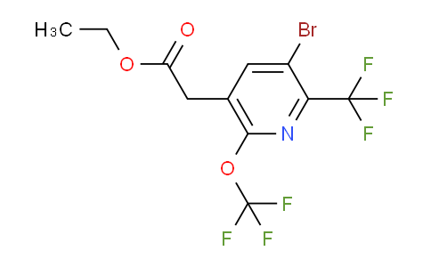 AM20169 | 1806126-42-0 | Ethyl 3-bromo-6-(trifluoromethoxy)-2-(trifluoromethyl)pyridine-5-acetate